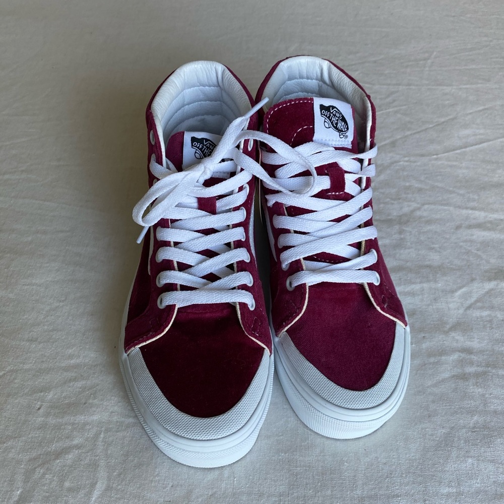 NWT Vans Reissue Sk8 Hi Velvet beet